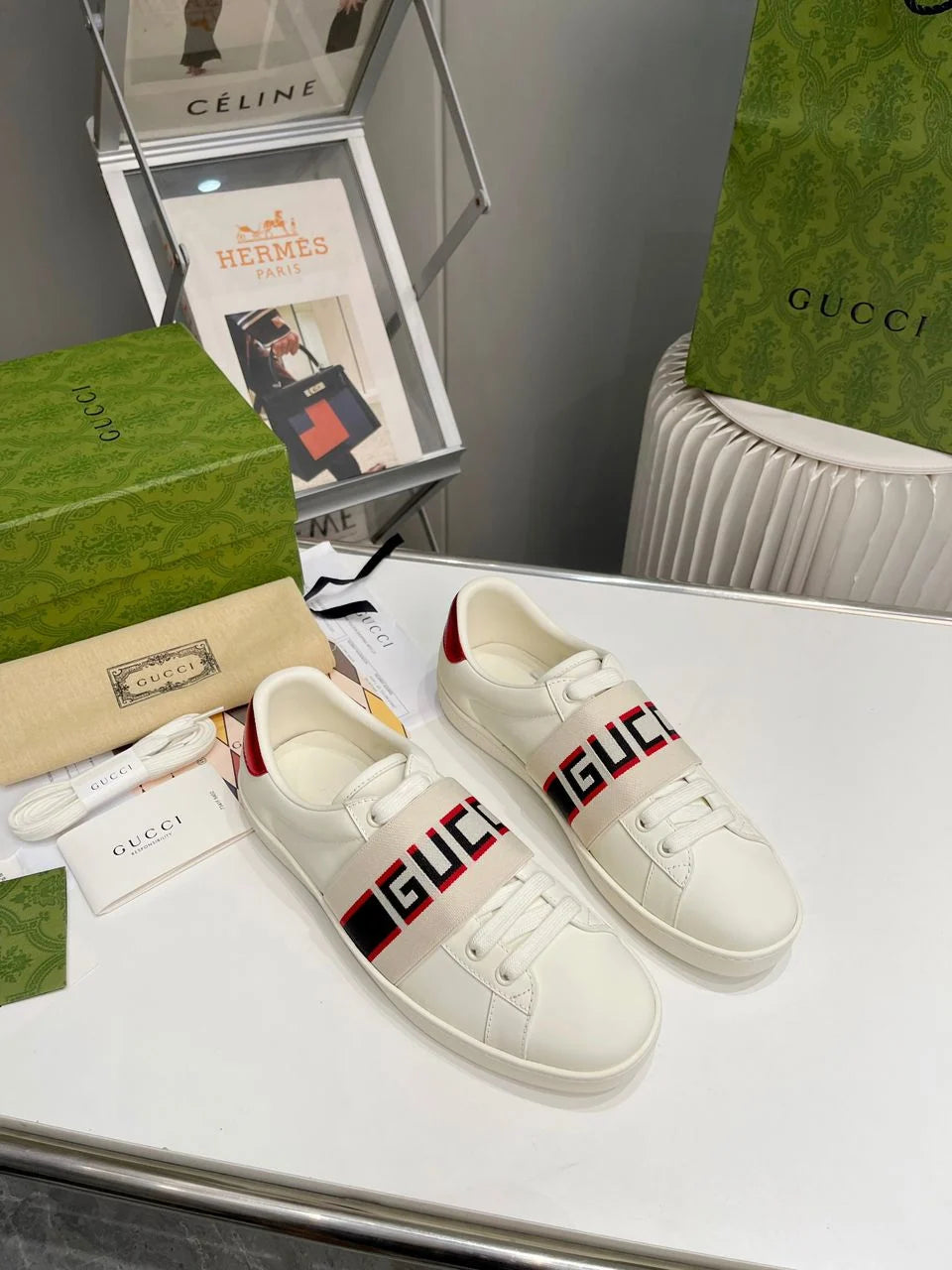 Gucci ACE Classic Red White