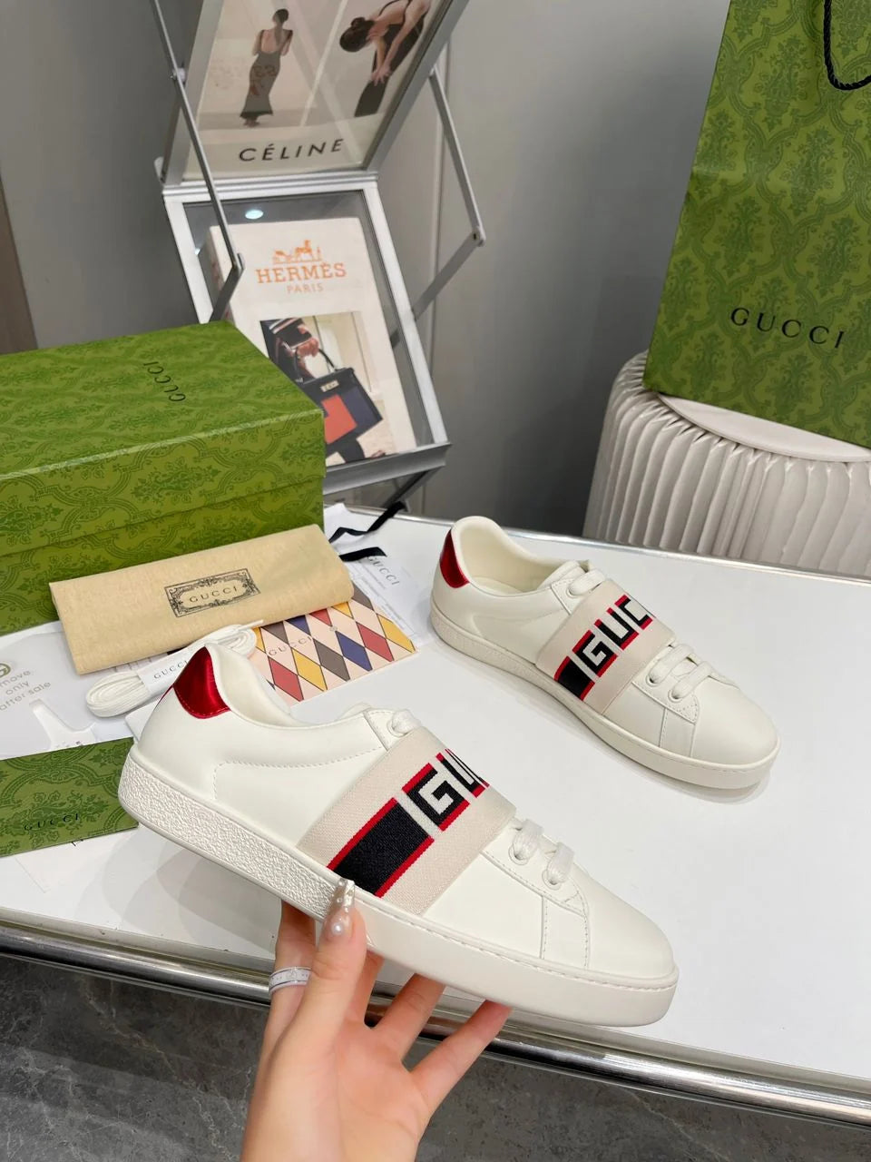 Gucci ACE Classic Red White