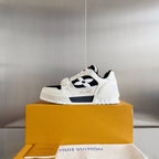 LV Trainer Velcro White Black