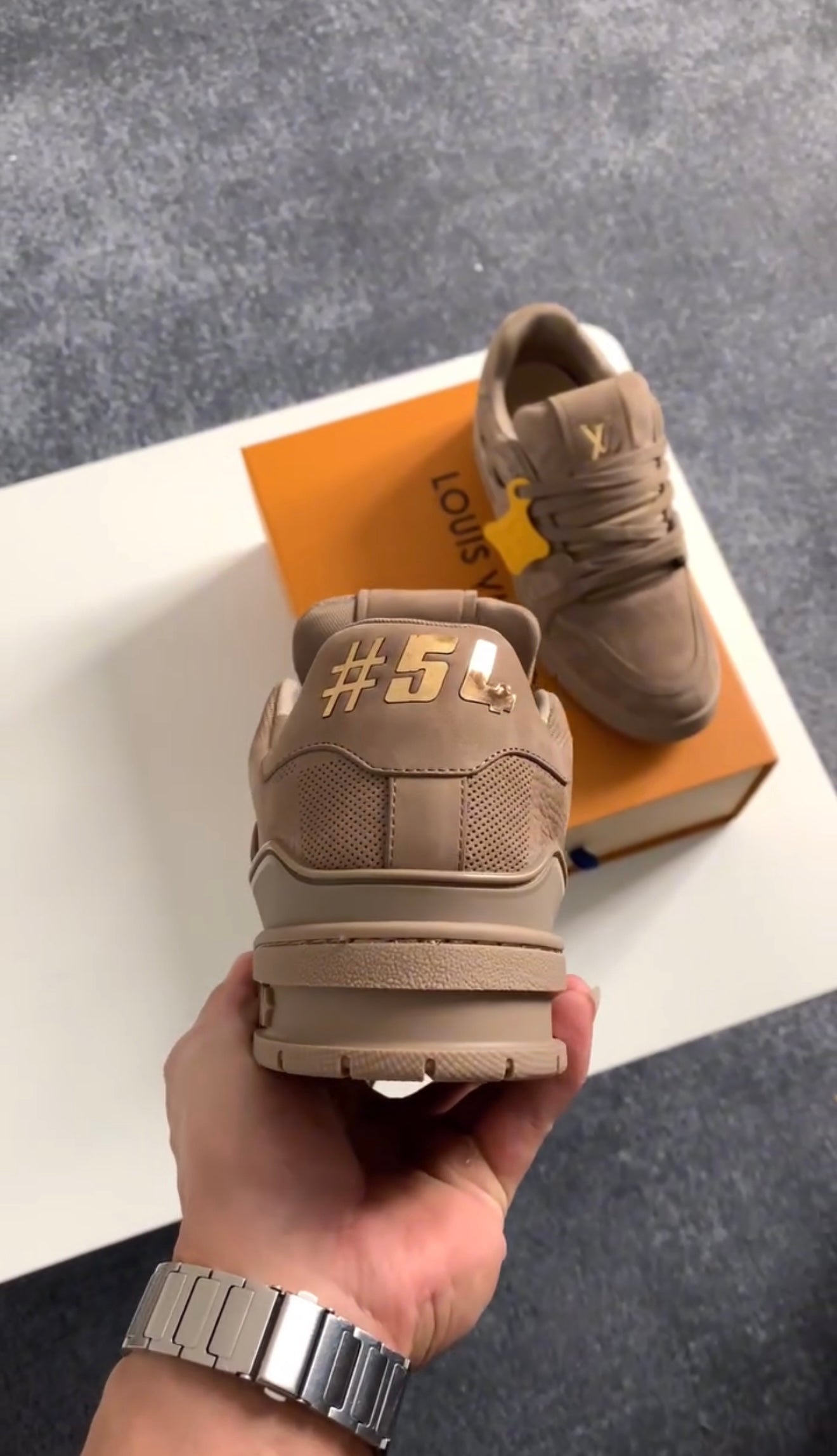 Louis Vuitton Trainer Couro Búfalo Brown (Pronta Entrega) Tamanho 38
