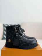 Louis Vuitton LV x Timberland 6-Inch Ankle  All Black Leather Boot