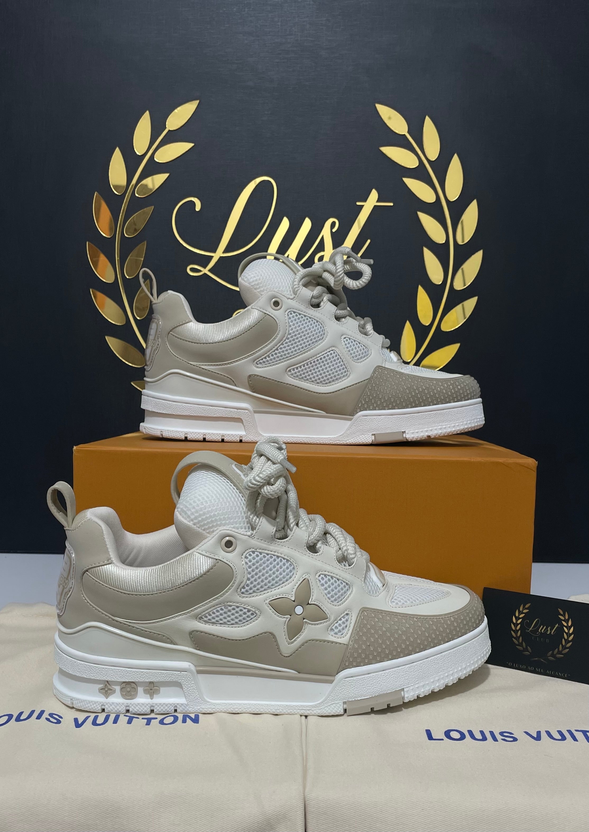 Louis Vuitton LV Skate Sneaker Beige White