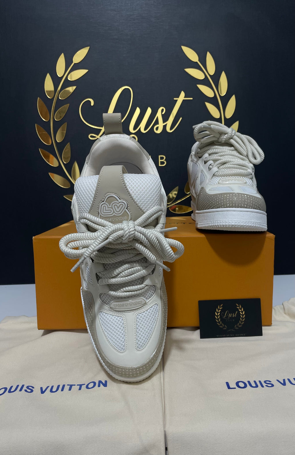 Louis Vuitton LV Skate Sneaker Beige White (PRONTA ENTREGA) Tamanho 41