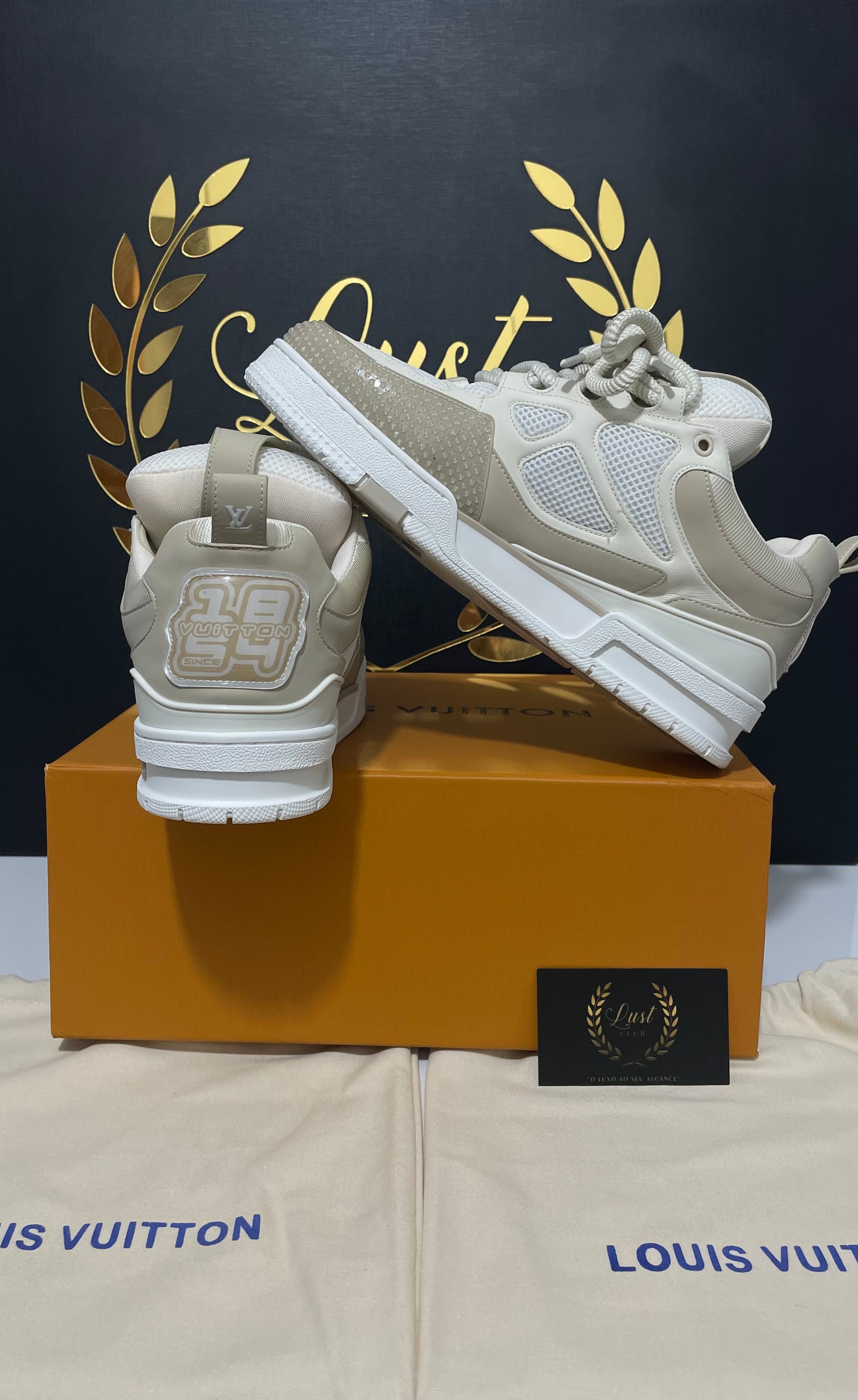 Louis Vuitton LV Skate Sneaker Beige White