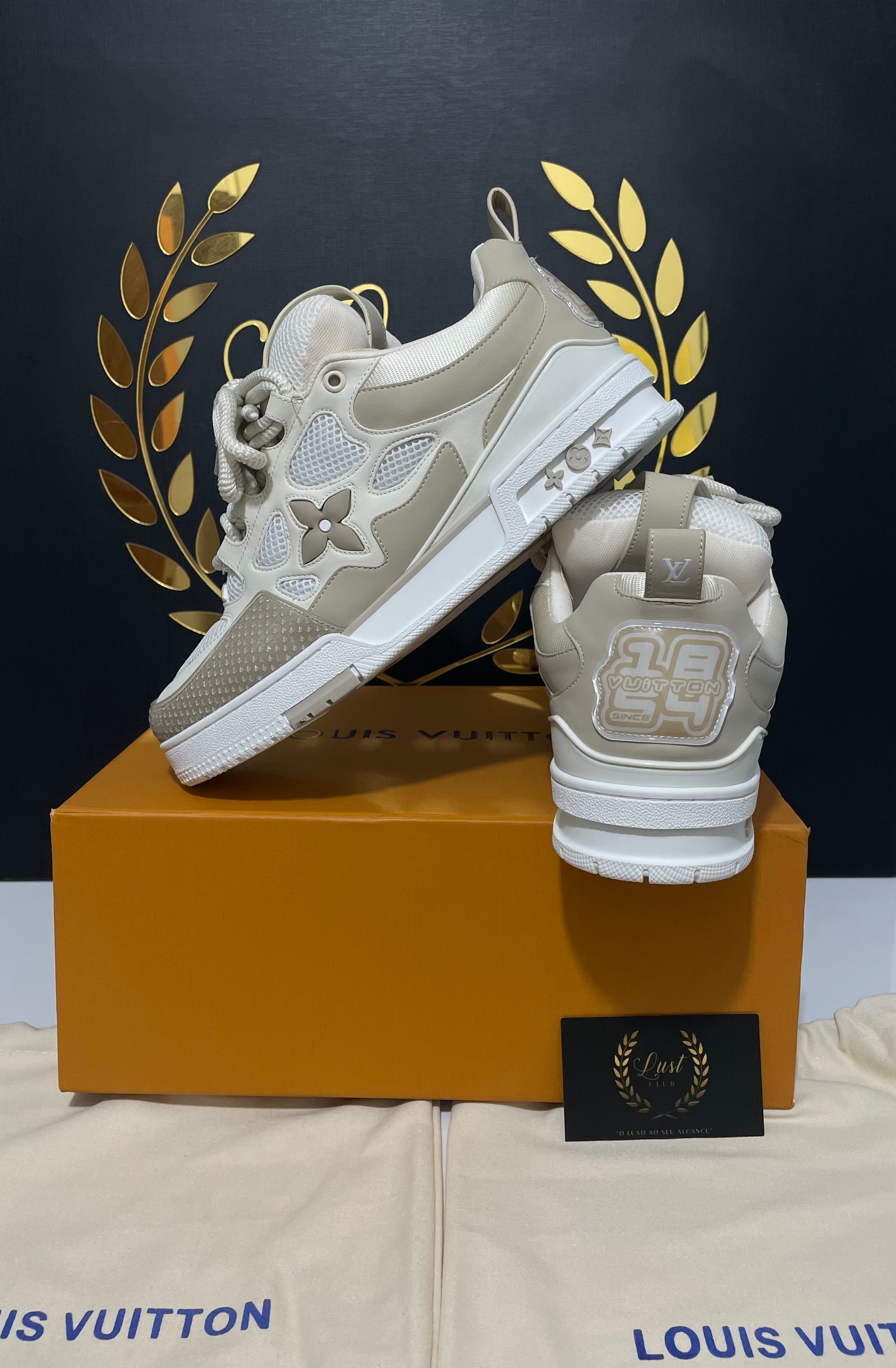 Louis Vuitton LV Skate Sneaker Beige White