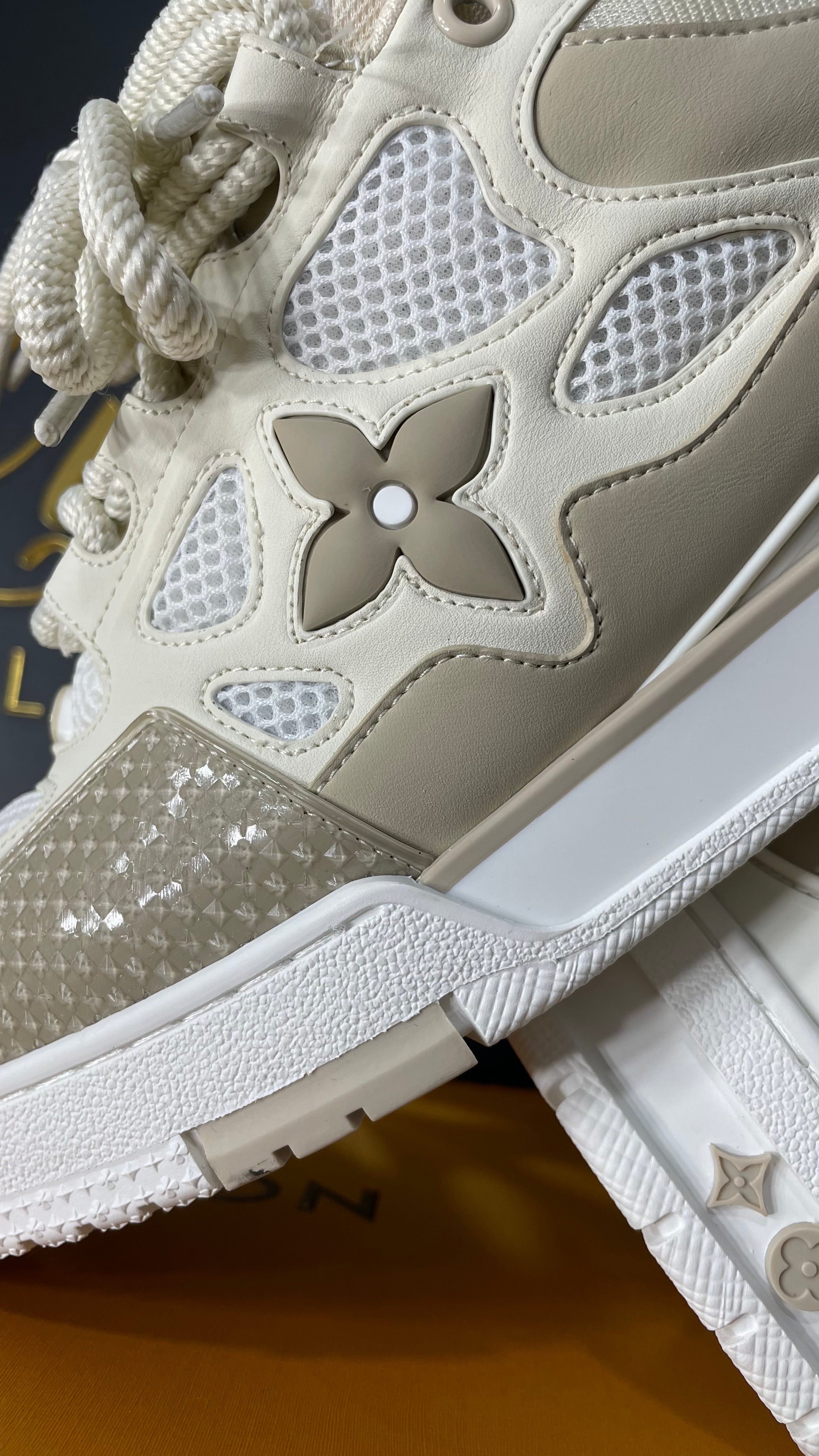 Louis Vuitton LV Skate Sneaker Beige White