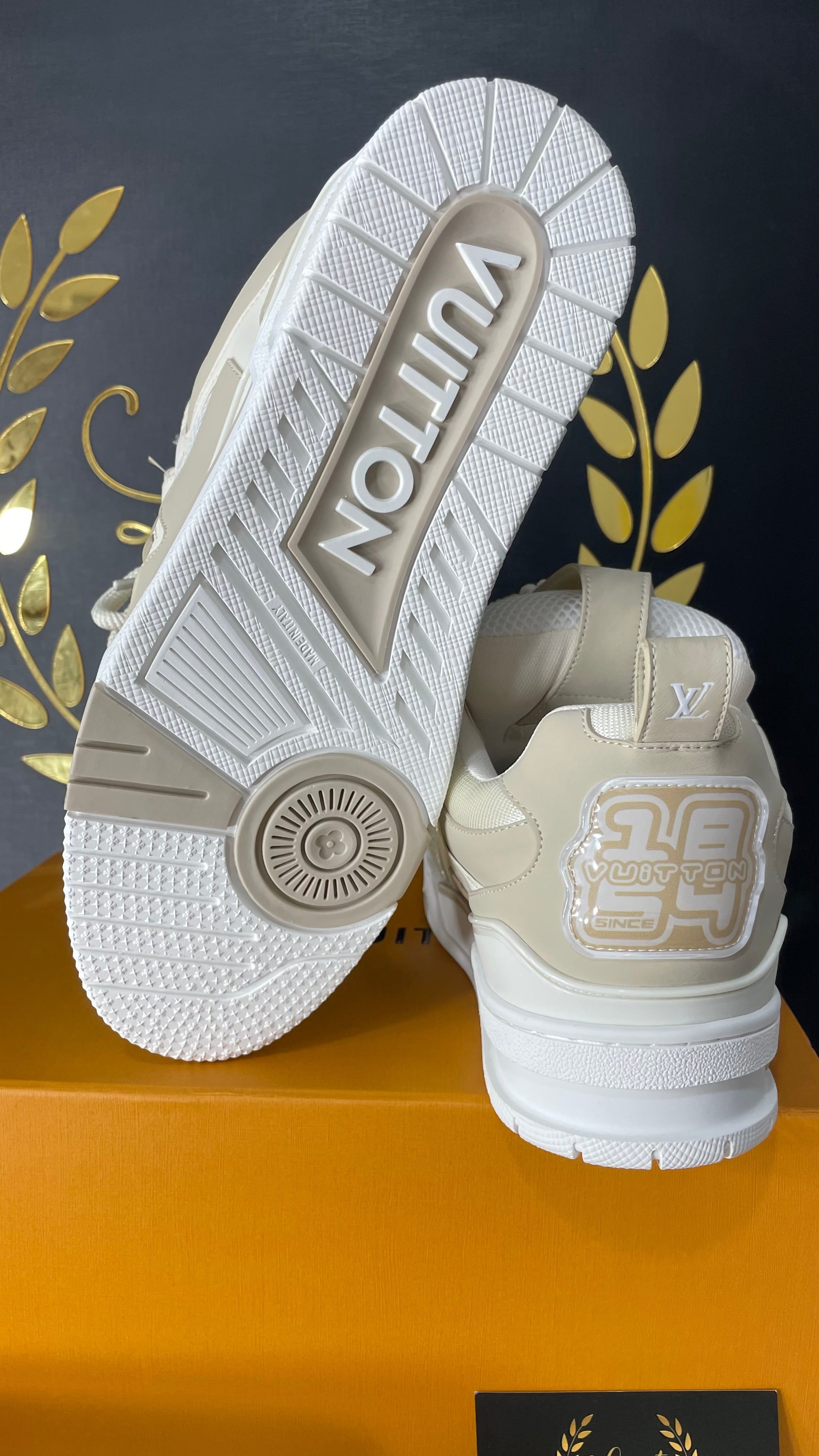 Louis Vuitton LV Skate Sneaker Beige White