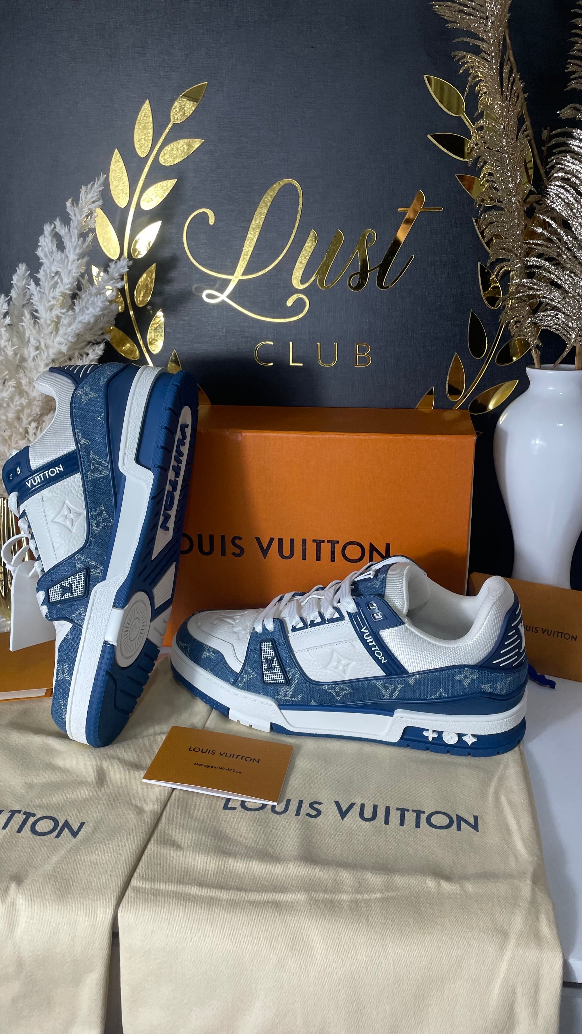 Louis Vuitton Trainer Blue Denin (PRONTA ENTREGA) Tamanho 40 e 41
