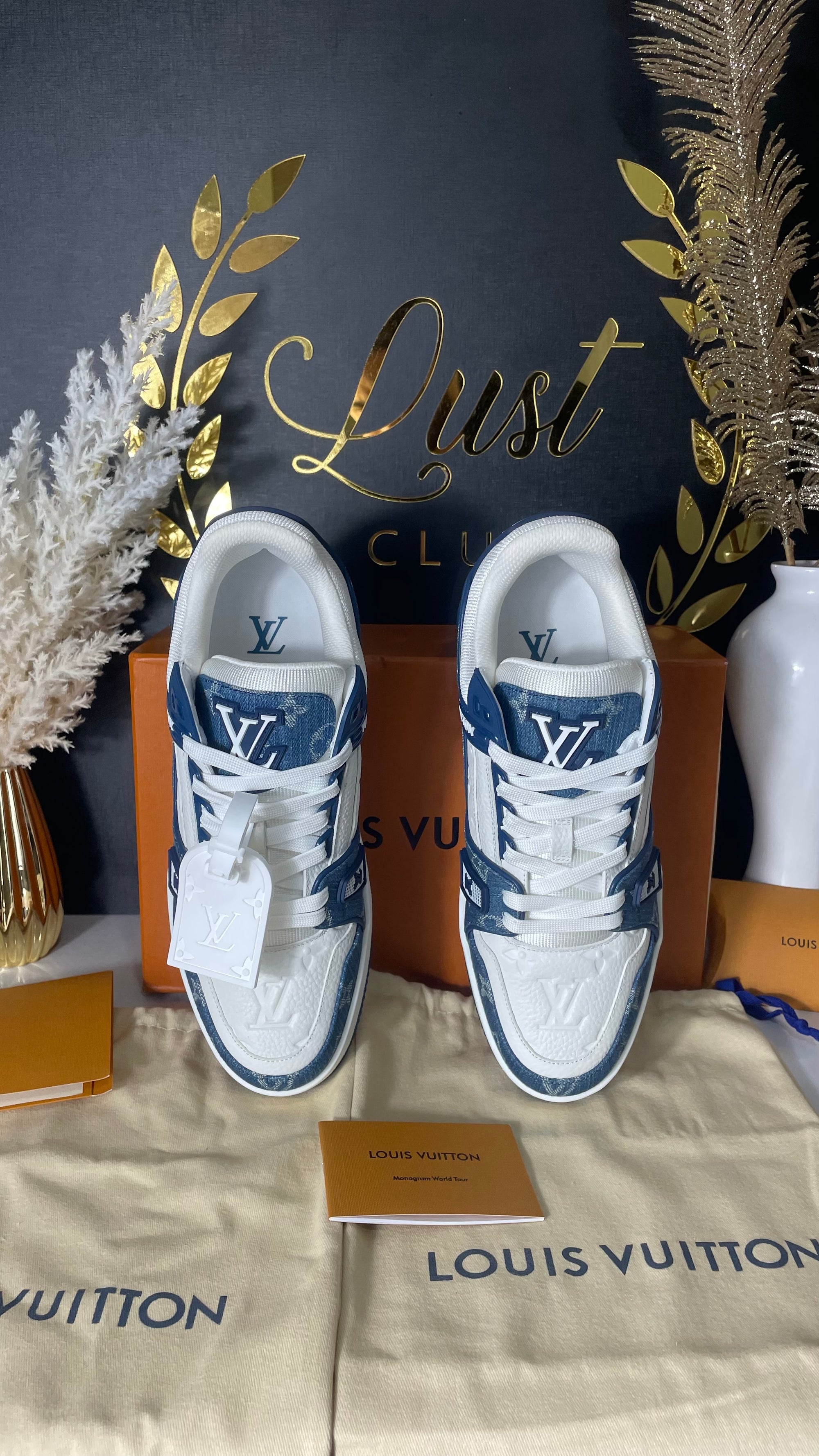 Louis Vuitton Trainer Blue Denin (PRONTA ENTREGA) Tamanho 40 e 41