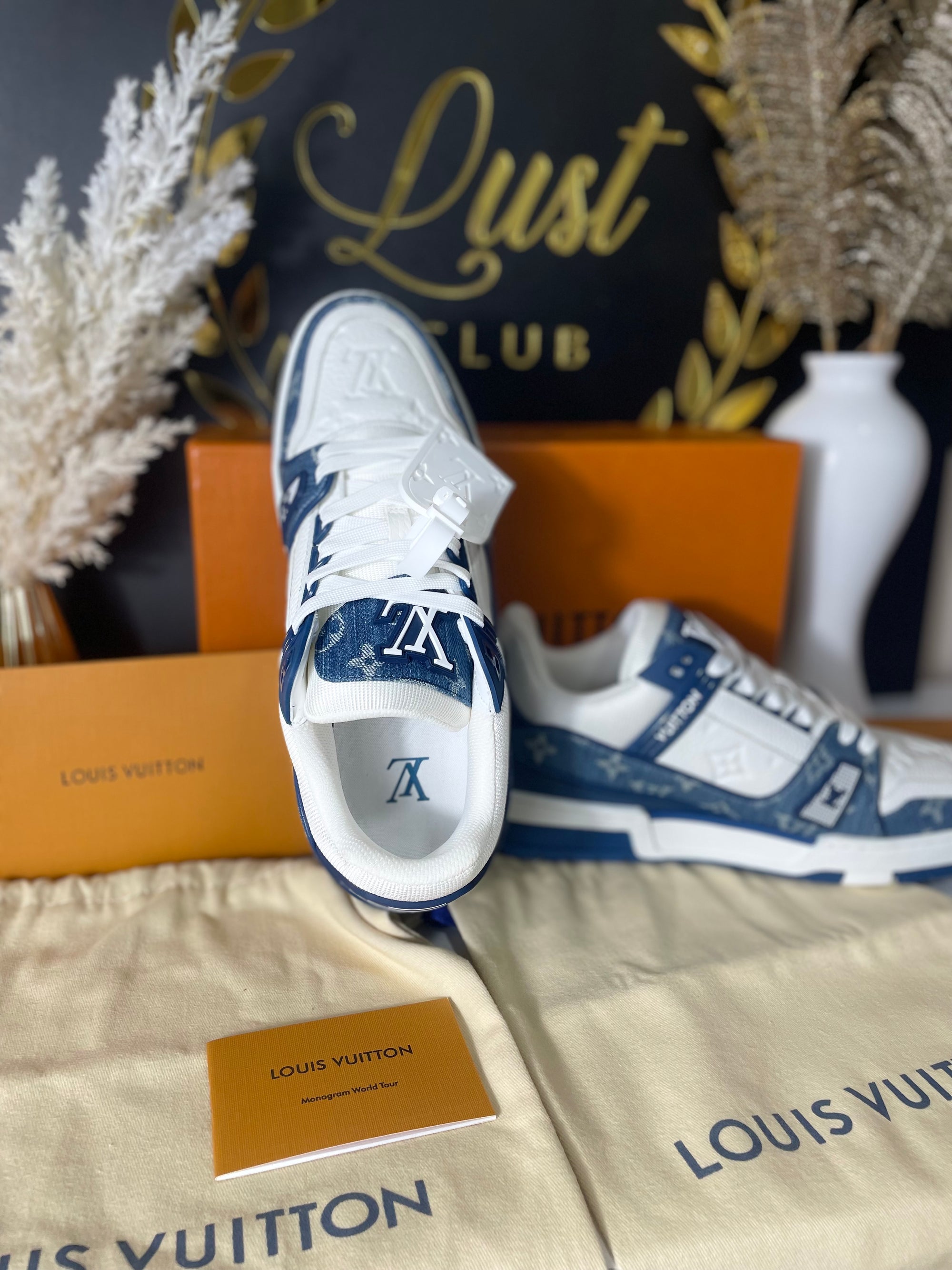 Louis Vuitton Trainer Blue Denin (PRONTA ENTREGA) Tamanho 40 e 41