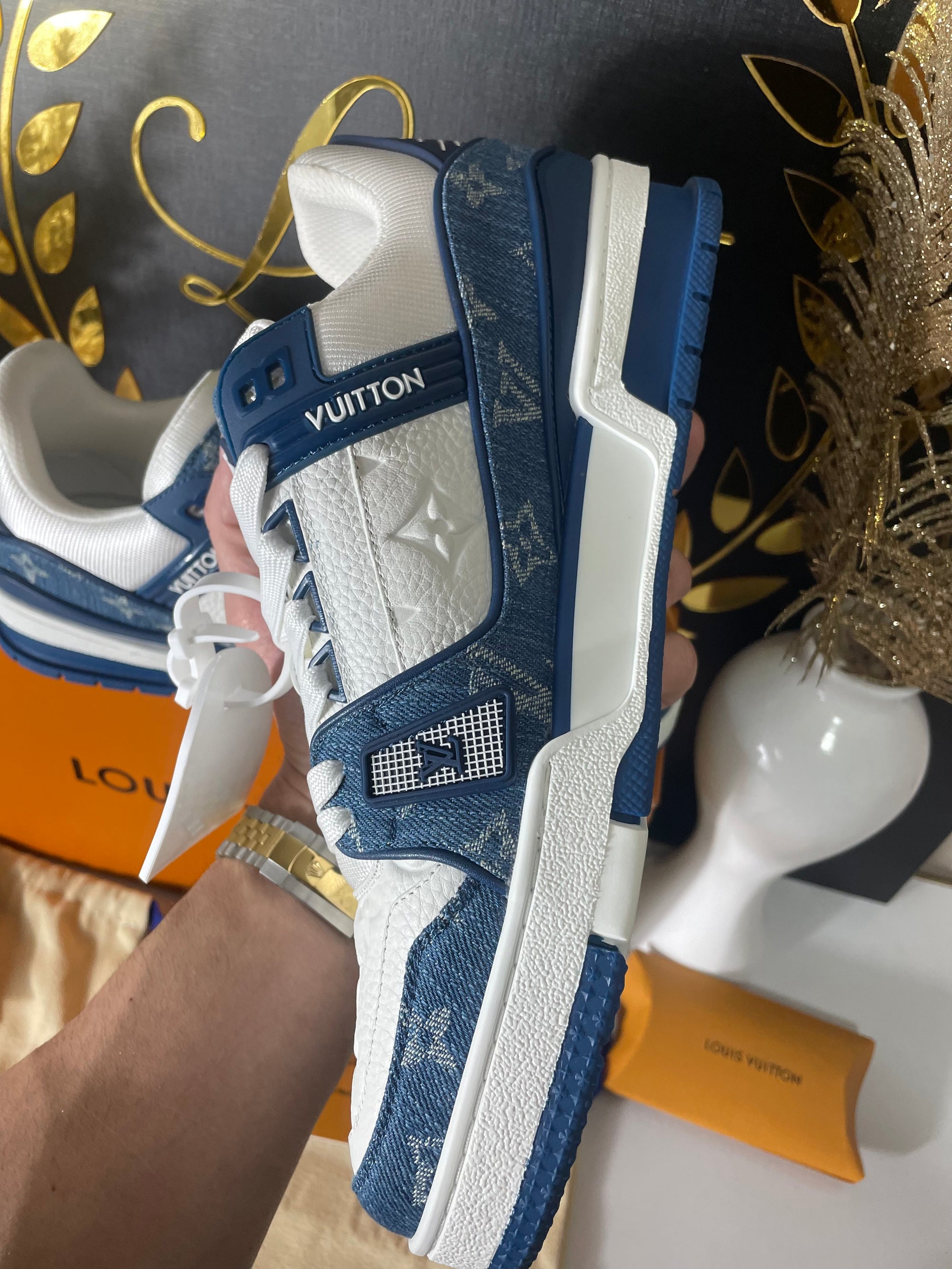 Louis Vuitton Trainer Blue Denin (PRONTA ENTREGA) Tamanho 40 e 41