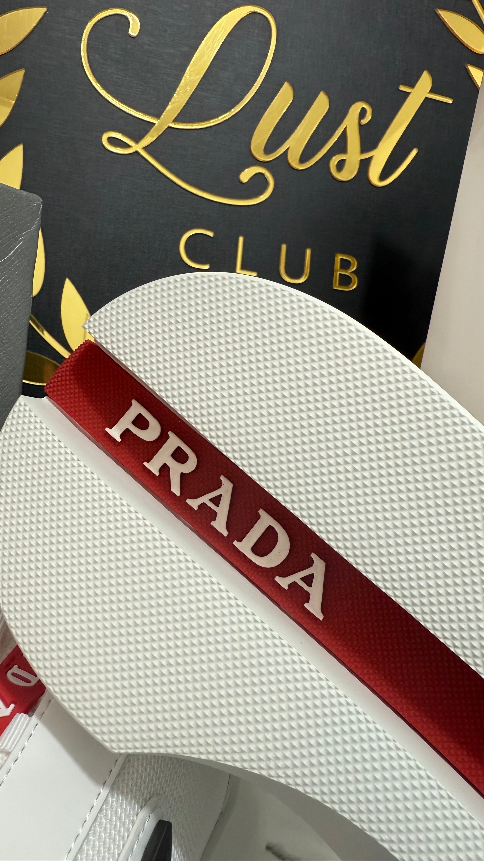 Prada White Red