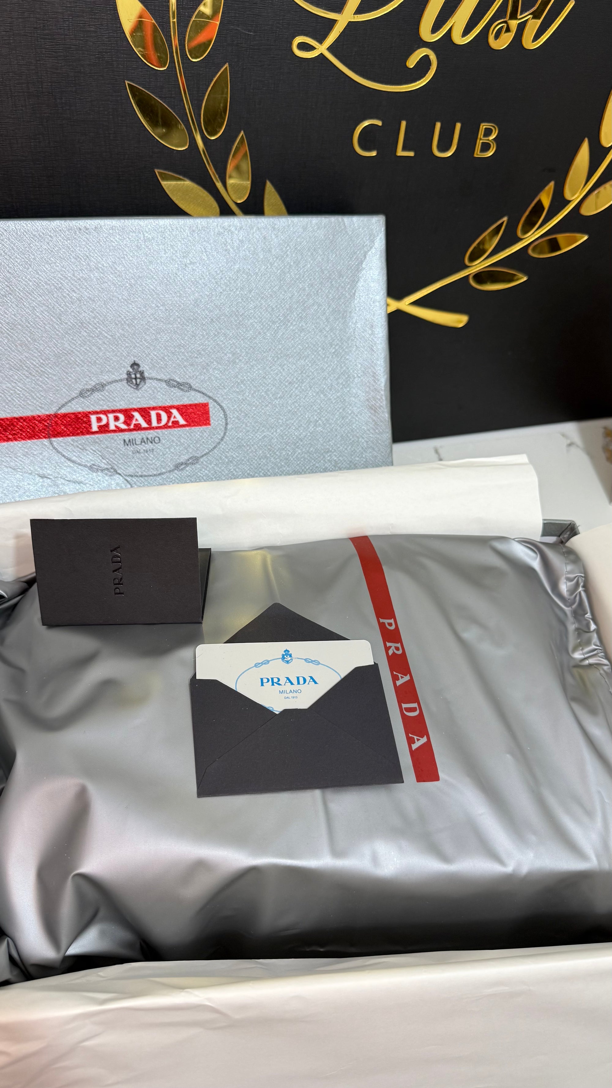 Prada White Red