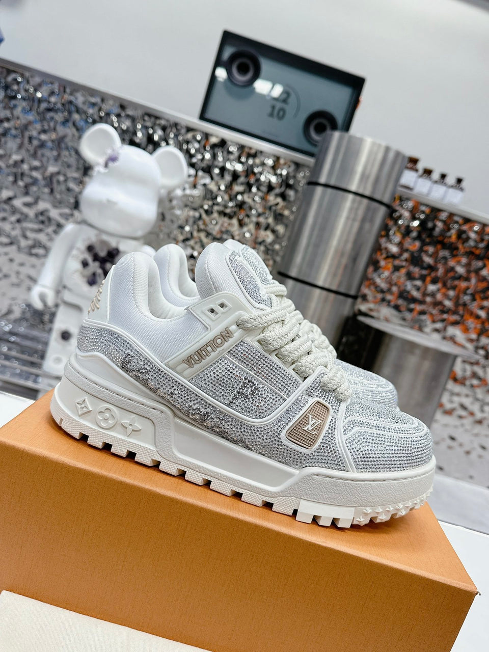 Trainer Maxi White Crystals (Pronta Entrega) Tamanho 41