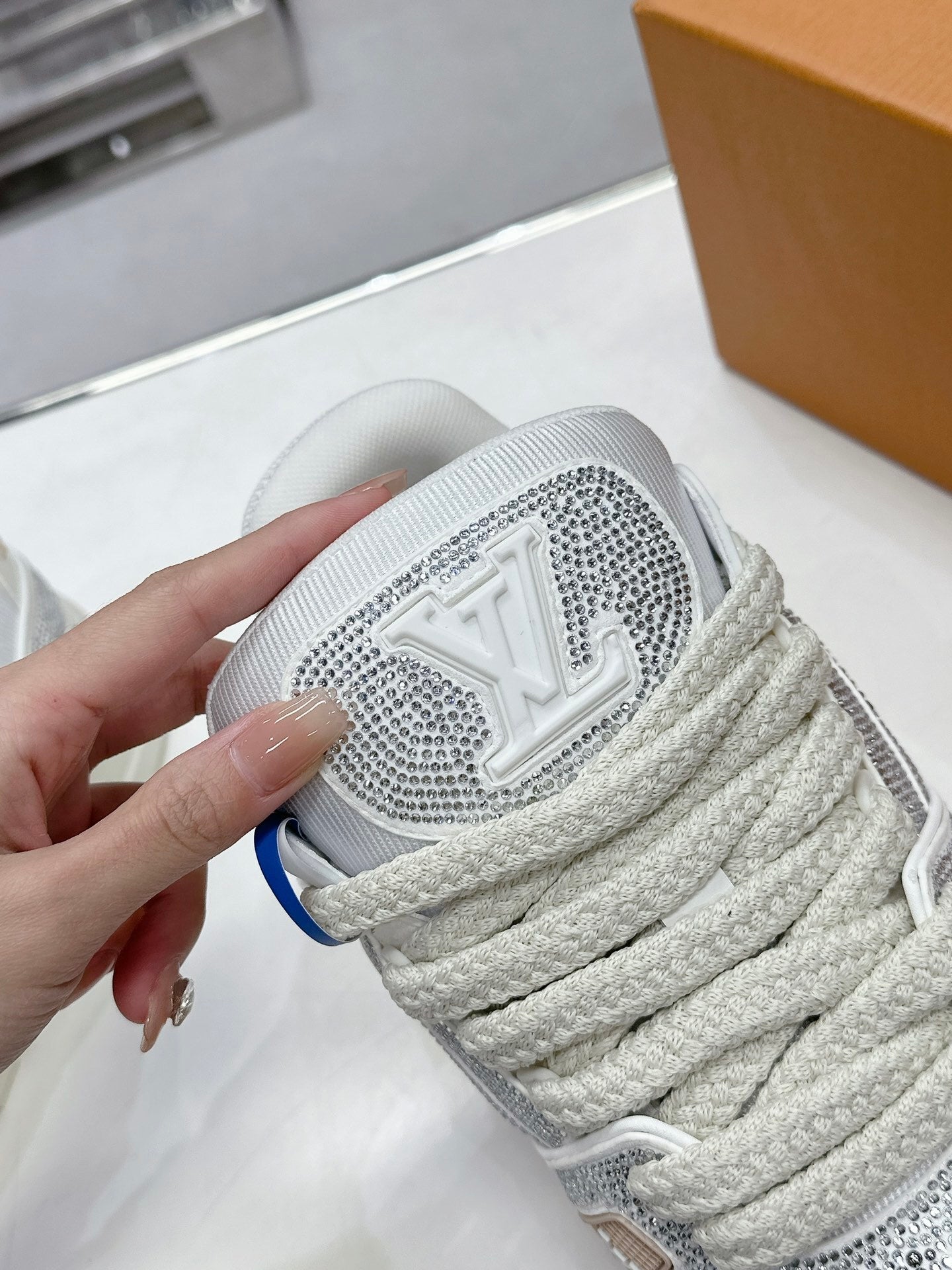 Trainer Maxi White Crystals (Pronta Entrega) Tamanho 41