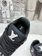 Trainer Maxi Black Crystals