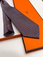 Gravata Hermès Red White
