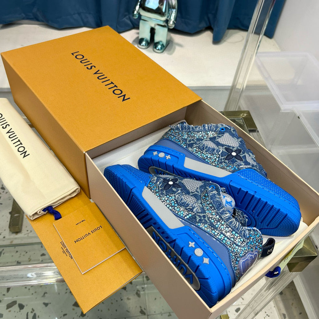 Skate X Swarovsky Blue Sneaker