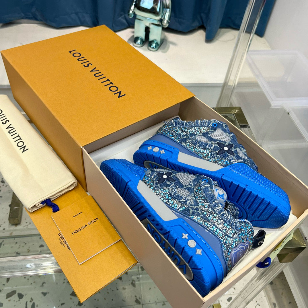 Skate X Swarovsky Blue Sneaker