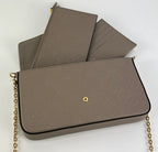 Bolsa Louis Vuitton empreinte pochette felicie in dune