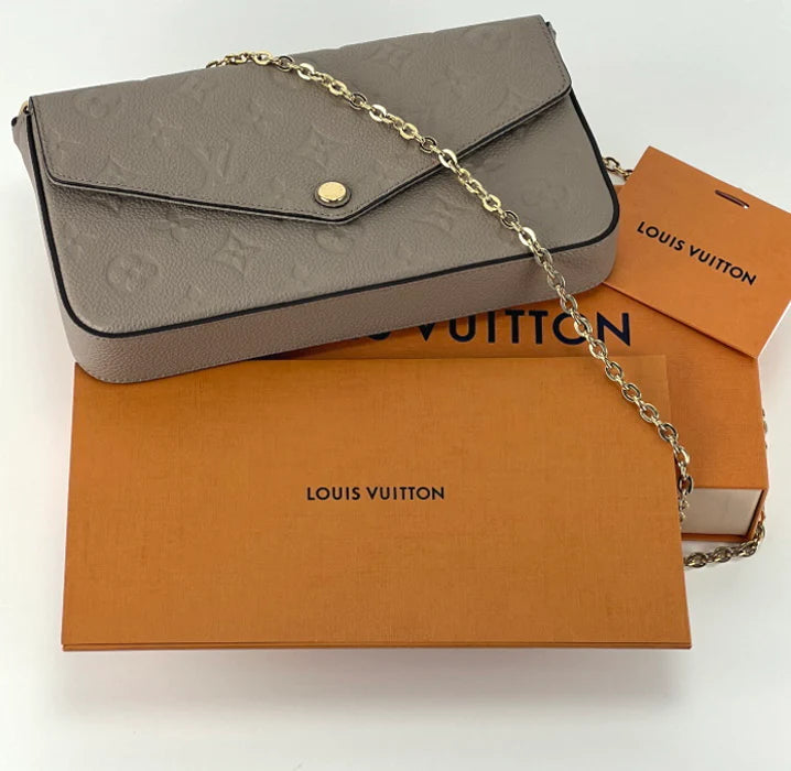 Bolsa Louis Vuitton empreinte pochette felicie in dune