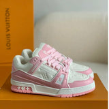 Trainer Monogram Denim White Pink