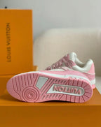 Trainer Monogram Denim White Pink