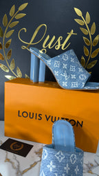 LV Sandália Denin 3D Damier