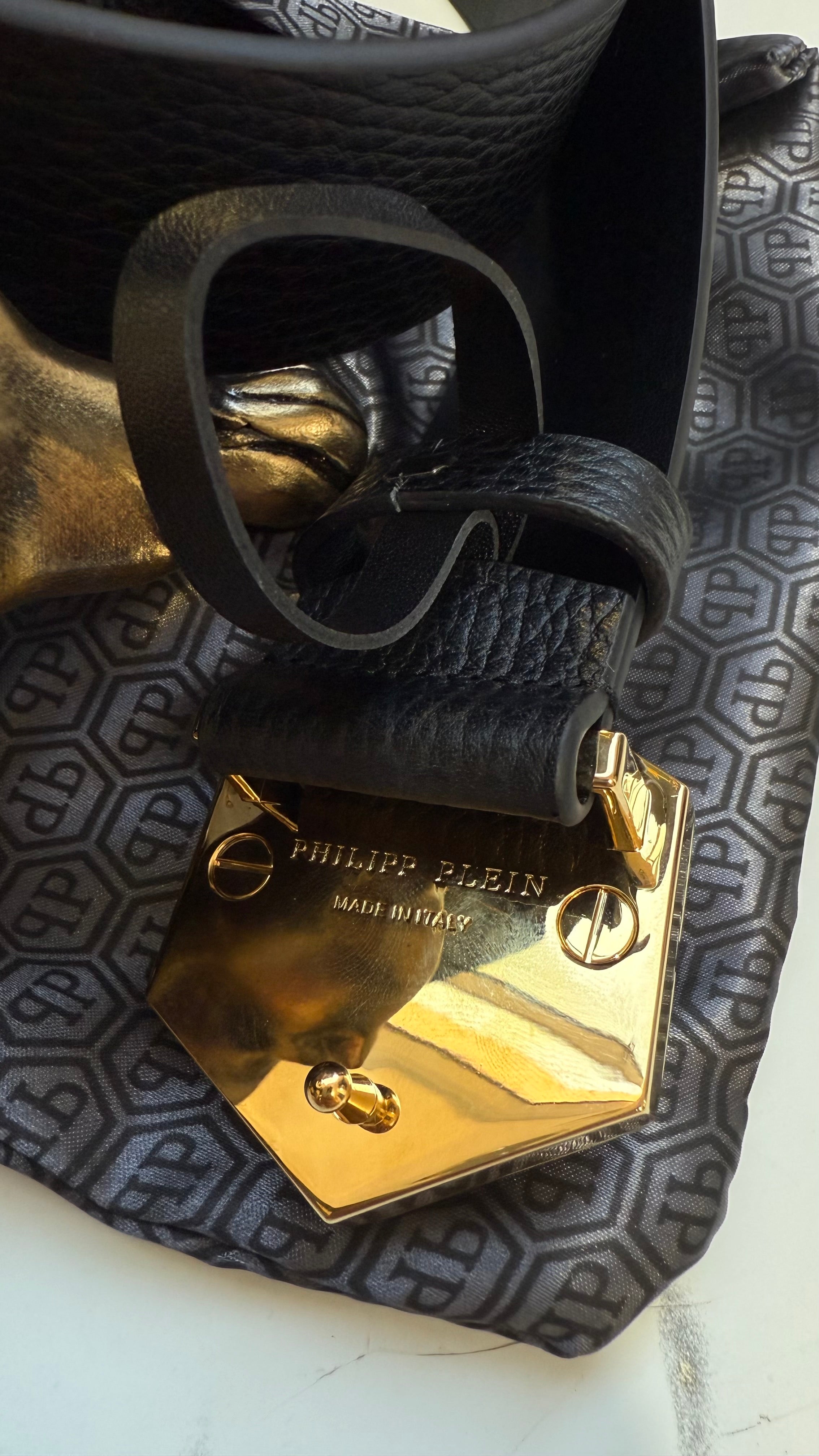 Cinto Philipp Plein Black Gold (PRONTA ENTREGA) Tamanho 105