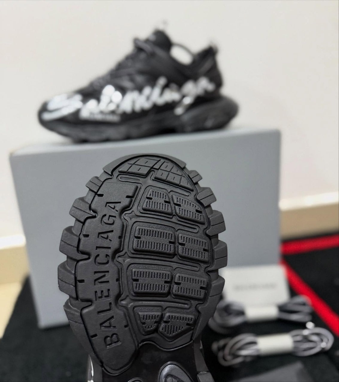 Balenciaga Track All Black White