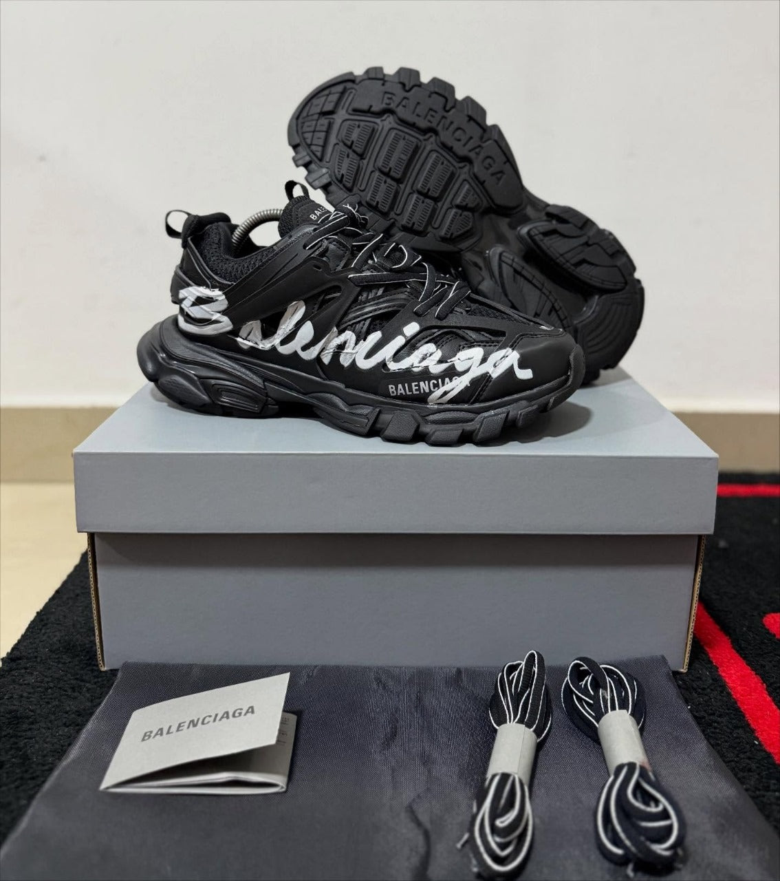 Balenciaga Track All Black White