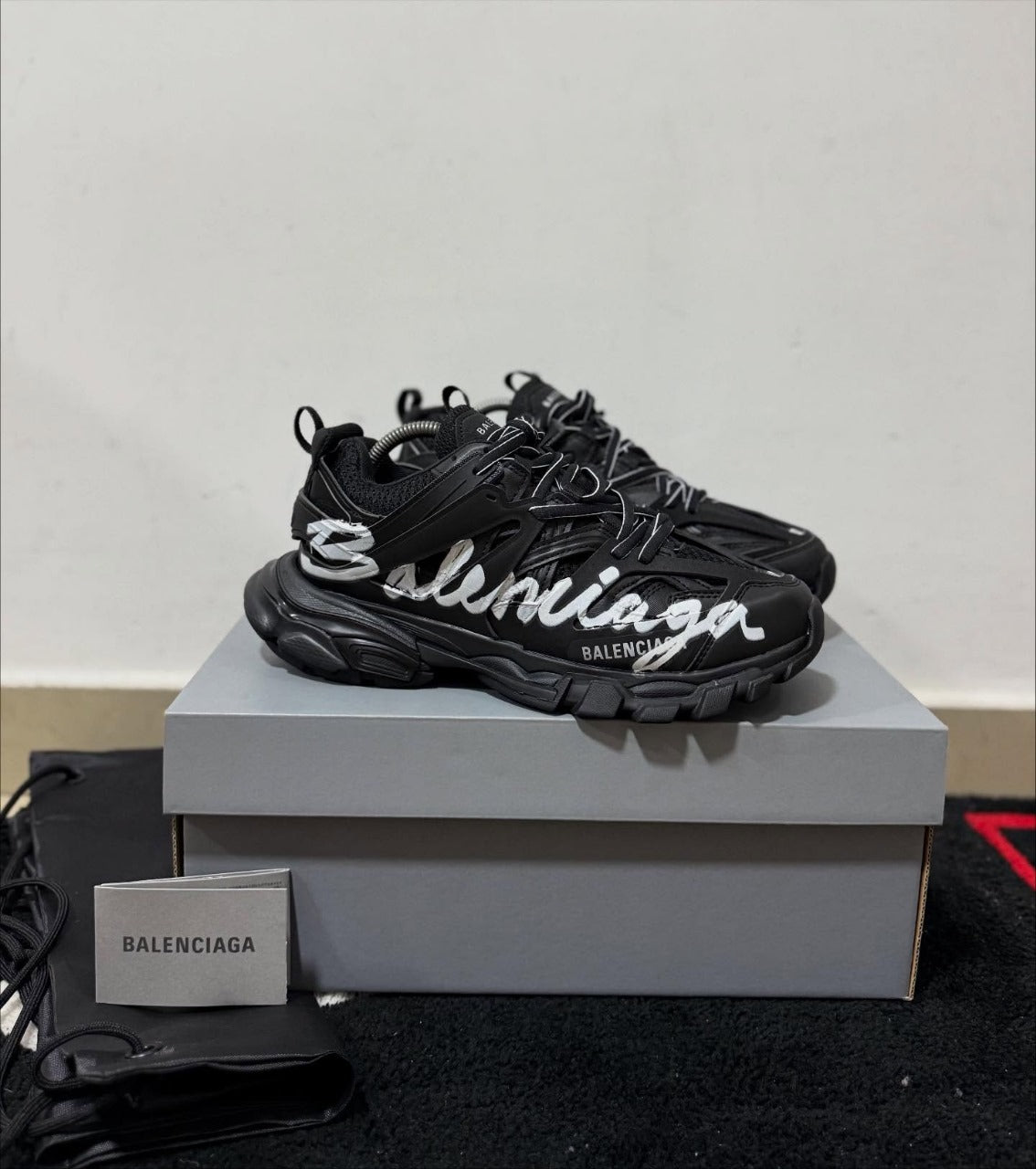 Balenciaga Track All Black White