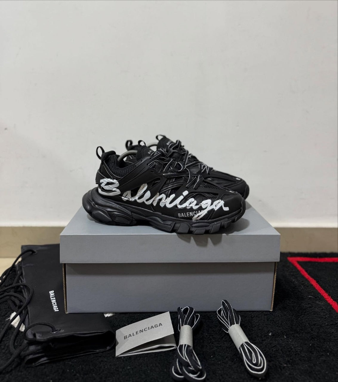 Balenciaga Track All Black White