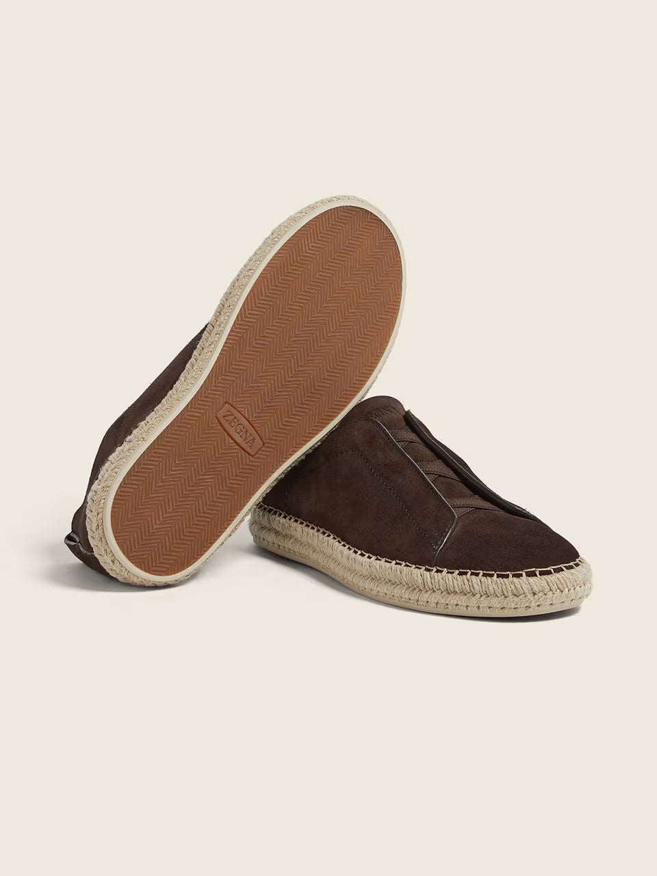 ZEGNA Triple Stitch™ Castanho-escuras em Camurça