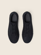 ZEGNA Triple Stitch Sneakers Preto Couro