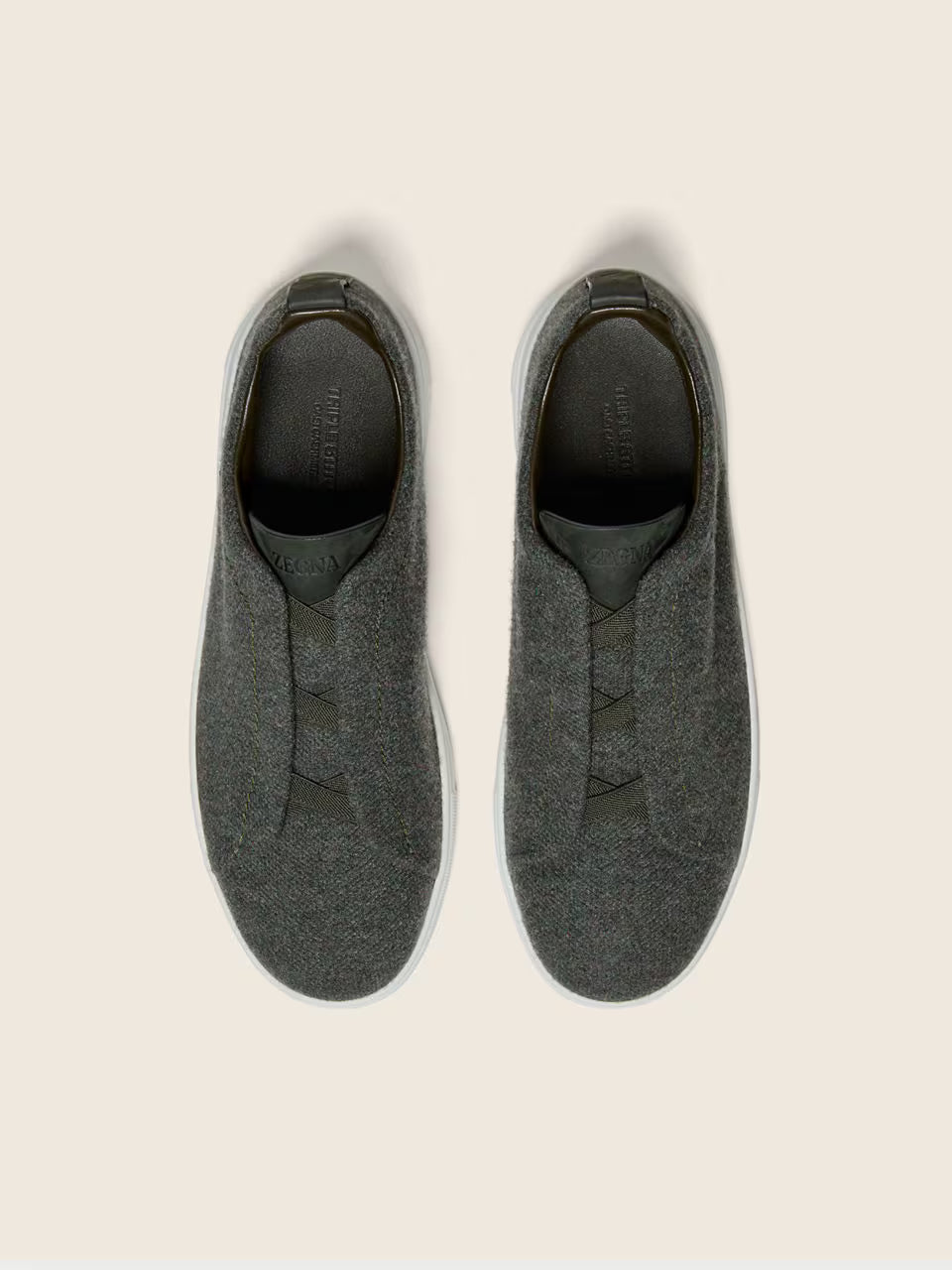 ZEGNA Triple Stitch™ Verde-escuras em Oasi Cashmere
