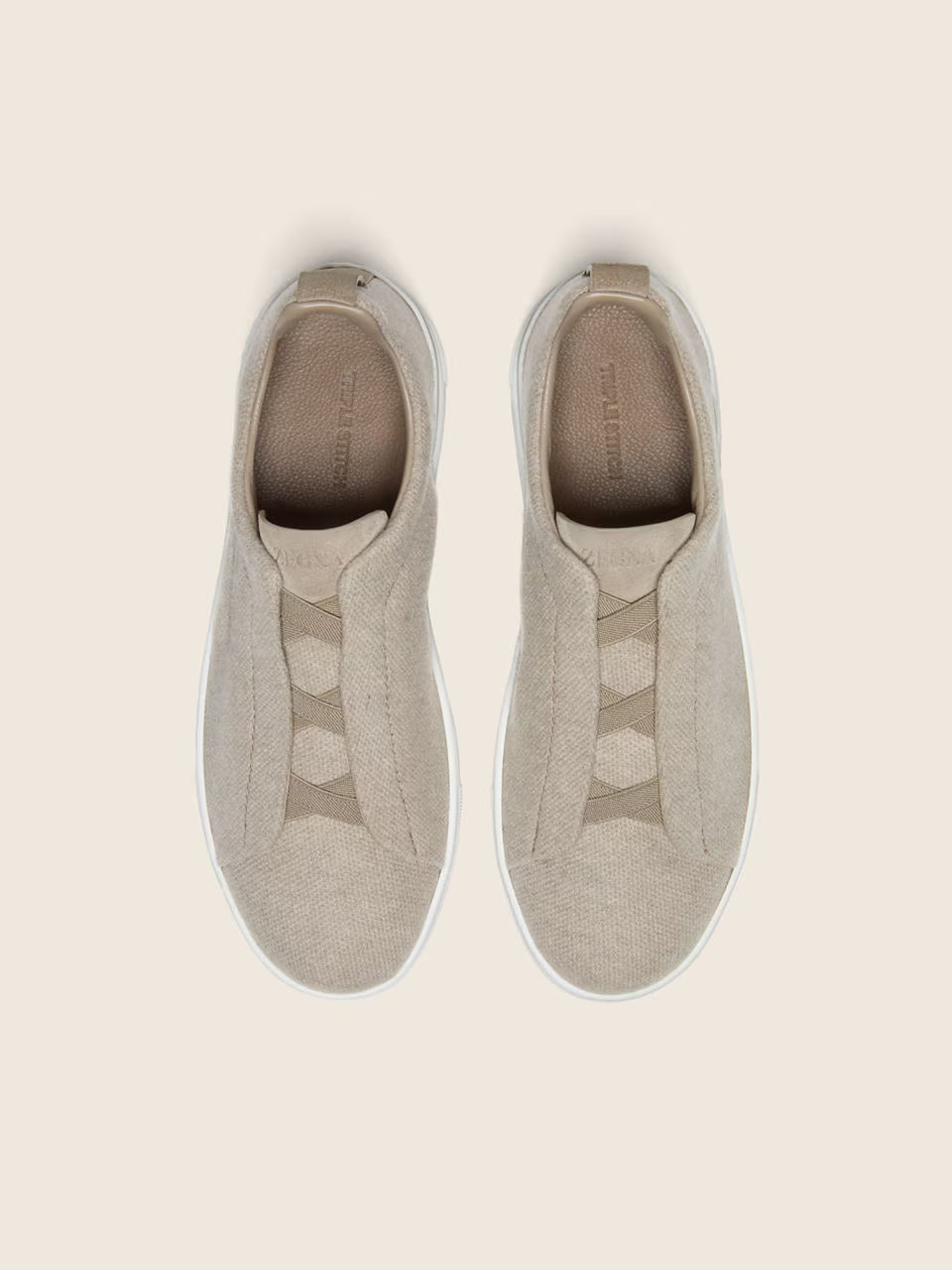 ZEGNA Triple Stitch™ no Tom Cinzento-acastanhado Claro em Oasi Cashmere