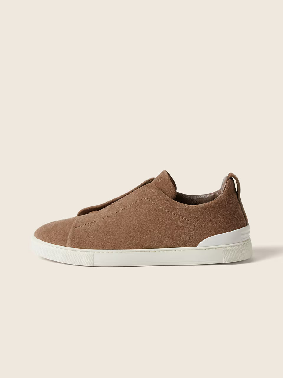 ZEGNA Triple Stitch™ Bege-escuras em Camurça
