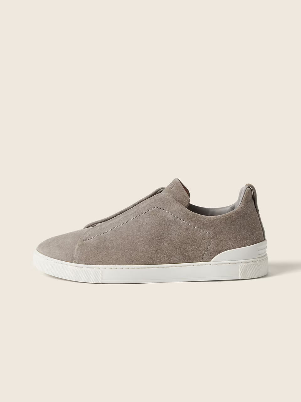 ZEGNA Triple Stitch™ no Tom Cinzento Mesclado em Camurça