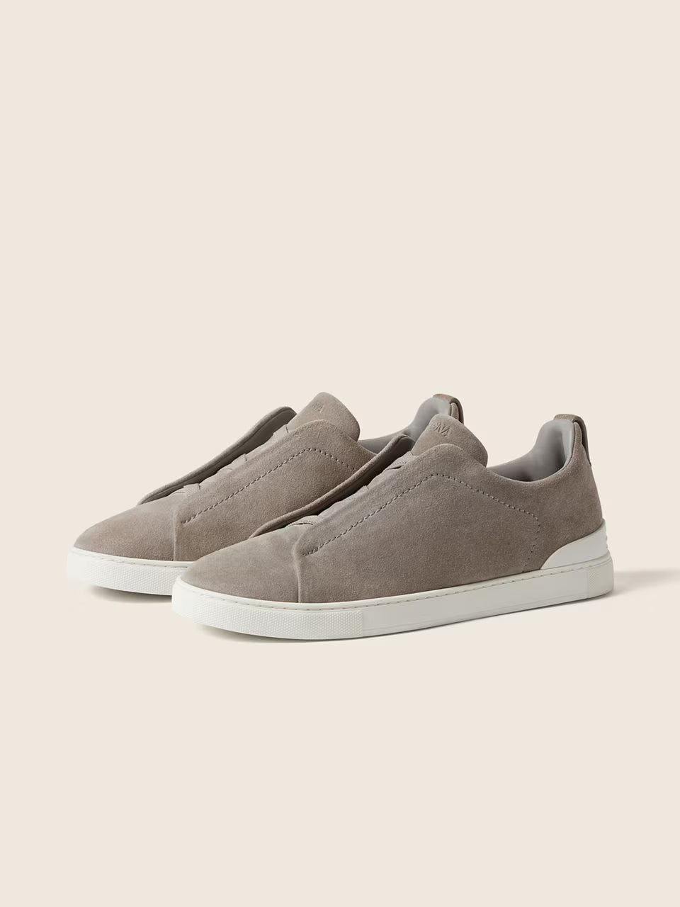 ZEGNA Triple Stitch™ no Tom Cinzento Mesclado em Camurça