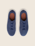 ZEGNA Triple Stitch™ no Tom Azul-acinzentado em Camurça