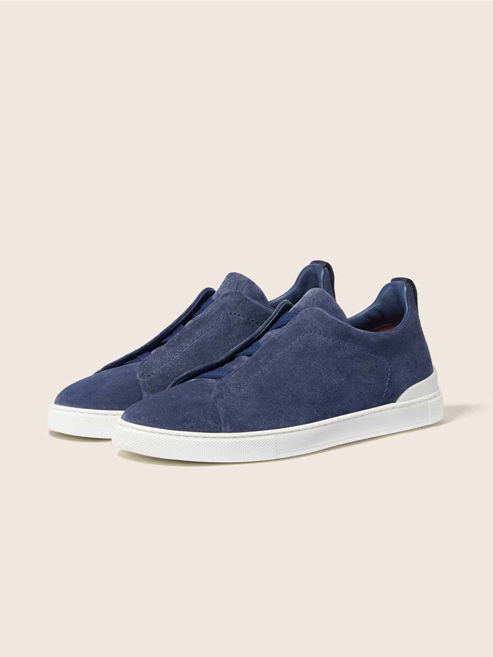 ZEGNA Triple Stitch™ no Tom Azul-acinzentado em Camurça