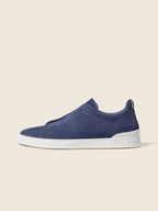 ZEGNA Triple Stitch™ no Tom Azul-acinzentado em Camurça