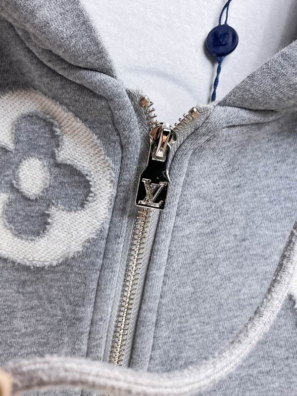JAQUETA Louis Vuitton Contrast Appliqué Monogram Zip-Up Hoodie