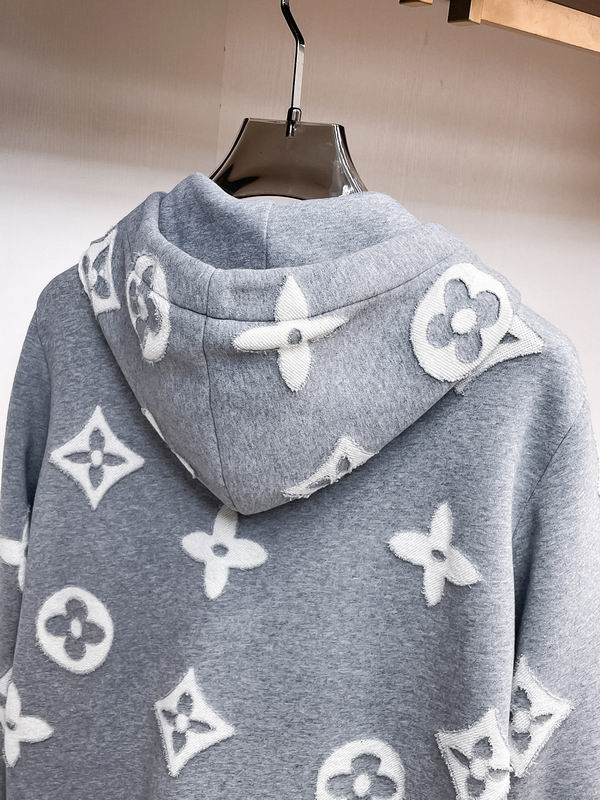 JAQUETA Louis Vuitton Contrast Appliqué Monogram Zip-Up Hoodie
