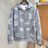 JAQUETA Louis Vuitton Contrast Appliqué Monogram Zip-Up Hoodie