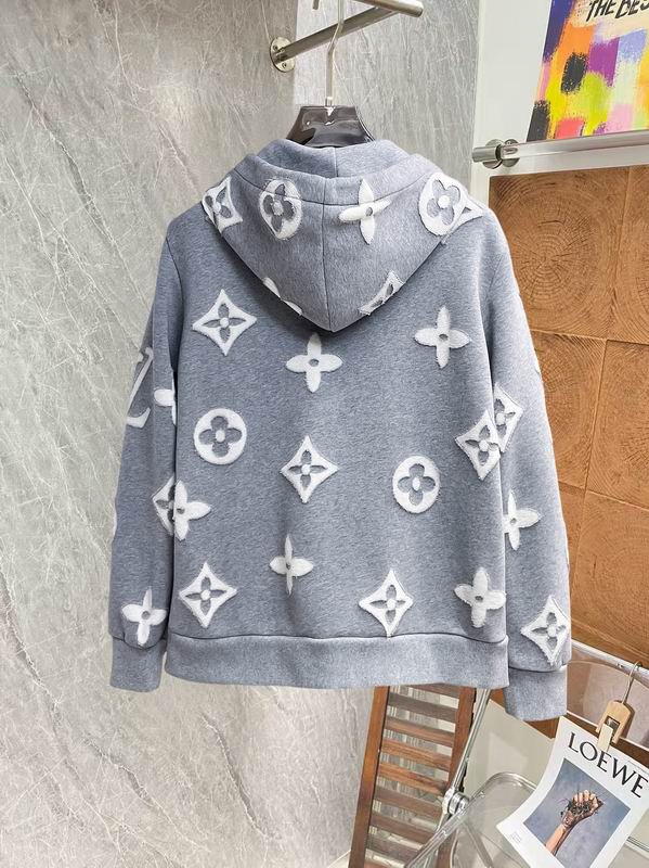 JAQUETA Louis Vuitton Contrast Appliqué Monogram Zip-Up Hoodie