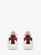Men's Oversized Retro Sneaker in Off Whiteburgundygrey