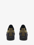 Men's Oversized Retro Sneaker in Blackkhaki