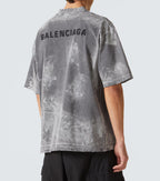 Camiseta Balenciaga Logo Grey